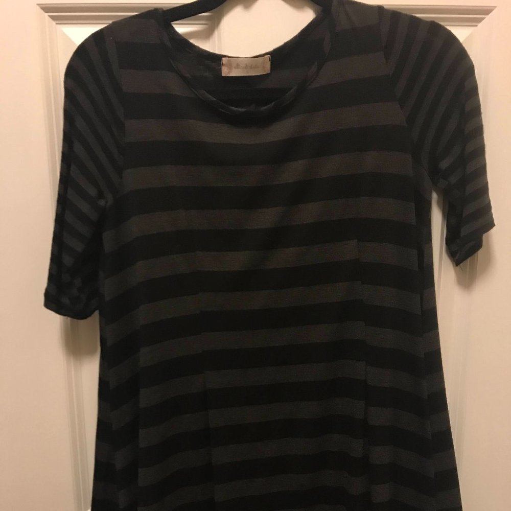 Altar'd State Clothing Striped Tunic Top